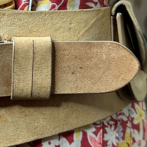 Ralph Lauren Italian Distressed Roughout Tan Suede Southwestern Utility Hip Belt - Picture 12 of 16